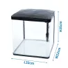 Zestaw akwarium prostokątne 20L z obudową filtrem oświetleniem LED - 8719138146635