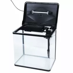 Zestaw akwarium prostokątne 20L z obudową filtrem oświetleniem LED - 8719138146635