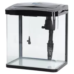 Zestaw akwarium sześcienne 8L mały kotnik z filtrem i oświetleniem LED - 8719138146659