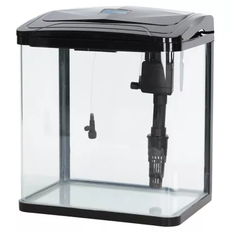 Zestaw akwarium sześcienne 8L mały kotnik z filtrem i oświetleniem LED - 8719138146659