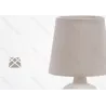 Elegancka lampa stołowa E14 bez żarówki z białą ceramiczną podstawą - 8433325371746