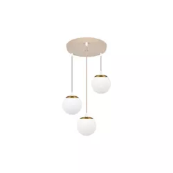 Oprawa wisząca E27 Bali-12 50cm x3-2 beż+złoty-5904703030010