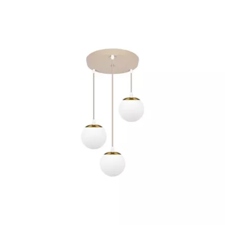 Oprawa wisząca E27 Bali-12 50cm x3-2 beż+złoty-5904703030010
