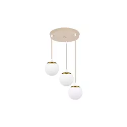 Oprawa wisząca E27 Bali-12 50cm x3-2 beż+złoty-5904703030010