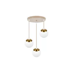 Oprawa wisząca E27 Bali-12 50cm x3-2 beż+złoty-5904703030010