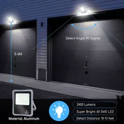 Zestaw solarny o mocy LED 300W halogen rozdzielny panel oraz pilot - 8433325212025