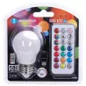 Żarówka LED G45 E27 6W RGB+3000K kolorowa i ciepła kulka z pilotem - 8433325418380
