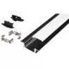 Profil Led Masterled wpuszczany 1m czarny mleczny-5904703022411