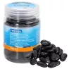 Wysoko polerowane czarne kamienie do akwarium 400g kamyki o wielkości 20-30mm - 8719138146758