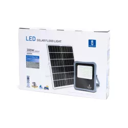 Zestaw solarny o mocy LED 300W halogen rozdzielny panel oraz pilot - 8433325212025