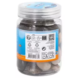 Wysoko polerowane kolorowe kamienie do akwarium 400g kamyki o wielkości 20-30mm - 8719138146789