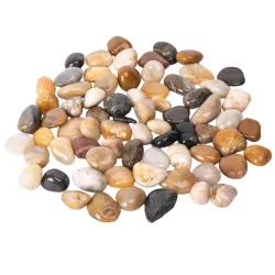 Wysoko polerowane kolorowe kamienie do akwarium 1000g kamyki o wielkości 20-30mm - 8719138146802