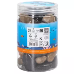 Wysoko polerowane kolorowe kamienie do akwarium 1000g kamyki o wielkości 20-30mm - 8719138146802
