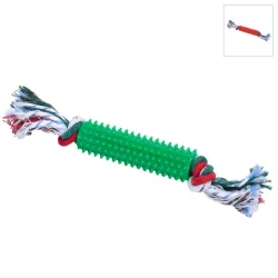 Świąteczna zabawka dla psa z kolcami TPR i sznurkiem - gryzak L25xW10xH3cm - 8719138144181