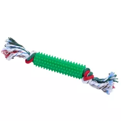 Świąteczna zabawka dla psa z kolcami TPR i sznurkiem - gryzak L25xW10xH3cm - 8719138144181