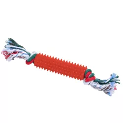 Świąteczna zabawka dla psa z kolcami TPR i sznurkiem - gryzak L25xW10xH3cm - 8719138144181