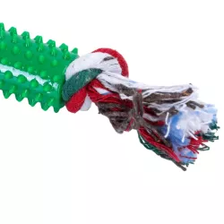 Świąteczna zabawka dla psa z kolcami TPR i sznurkiem - gryzak L25xW10xH3cm - 8719138144181