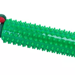 Świąteczna zabawka dla psa z kolcami TPR i sznurkiem - gryzak L25xW10xH3cm - 8719138144181