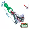 Świąteczna zabawka dla psa z kolcami TPR i sznurkiem - gryzak L19xW4xH4cm - 8719138144198