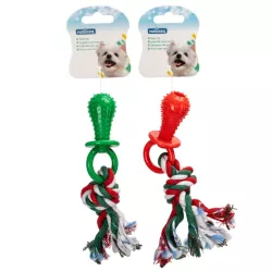 Świąteczna zabawka dla psa z kolcami TPR i sznurkiem - gryzak L19xW4xH4cm - 8719138144198