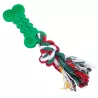 Świąteczna zabawka dla psa kość TPR i sznurkiem - gryzak L20xW4.5xH1.5cm - 8719138144204
