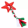 Świąteczna zabawka dla psa gwiazda TPR z warkoczem - gryzak L16.5xW9.2xH1.5cm - 8719138144211
