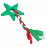 Świąteczna zabawka dla psa gwiazda TPR z warkoczem - gryzak L16.5xW9.2xH1.5cm - 8719138144211