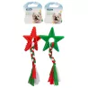 Świąteczna zabawka dla psa gwiazda TPR z warkoczem - gryzak L16.5xW9.2xH1.5cm - 8719138144211