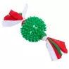 Świąteczna zabawka dla psa piłka TPR cukierek - gryzak L17xW6.5xH6.5cm - 8719138144228