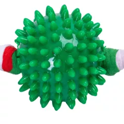 Świąteczna zabawka dla psa piłka TPR cukierek - gryzak L17xW6.5xH6.5cm - 8719138144228