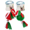 Świąteczna zabawka dla psa piłka TPR cukierek - gryzak L17xW6.5xH6.5cm - 8719138144228