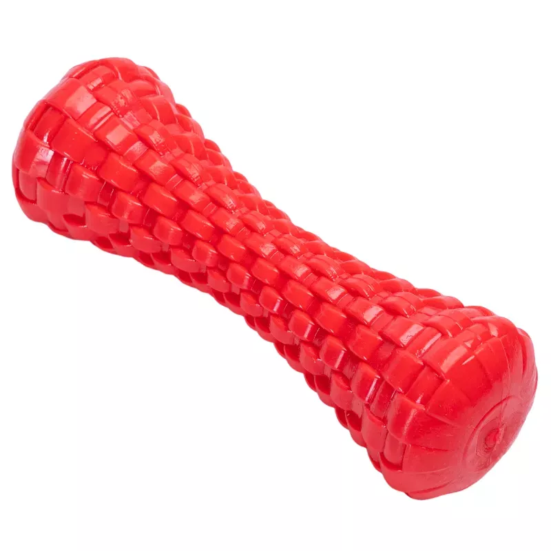 Zabawka dla psa kość TPR plecionka z piszczkiem - gryzak L15.2xW5xH2.6cm - 8719138144259