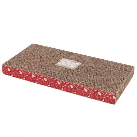Papierowy drapak dla kota z kocimiętką - tektura falista 43x22x4cm - 8719138144310