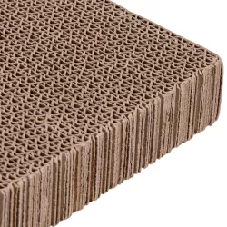 Papierowy drapak dla kota z kocimiętką - tektura falista 43x22x4cm - 8719138144310