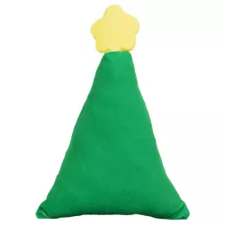 Pluszowa zabawka dla psa choinka z gwiazdką i piszczkiem - 23cm - 8719138144327