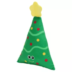 Pluszowa zabawka dla psa choinka z gwiazdką i piszczkiem - 23cm - 8719138144327