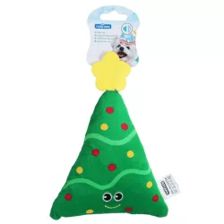 Pluszowa zabawka dla psa choinka z gwiazdką i piszczkiem - 23cm - 8719138144327