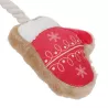 Pluszowa zabawka dla psa rękawiczki na sznurku z piszczkiem - 47cm - 8719138144365
