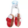 Pluszowa zabawka dla psa rękawiczki na sznurku z piszczkiem - 47cm - 8719138144365