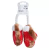Pluszowa zabawka dla psa rękawiczki na sznurku z piszczkiem - 47cm - 8719138144365