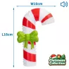 Winylowa zabawka dla psa laska cukrowa z piszczkiem - 16cm - 8719138144402