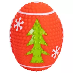 Winylowa piłka do rugby dla psa z piszczkiem - 11cm - 8719138144419
