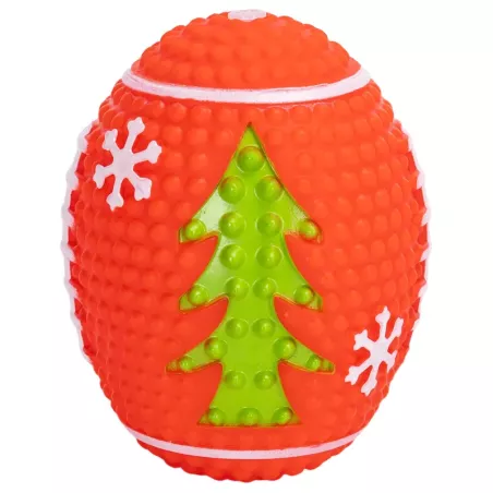 Winylowa piłka do rugby dla psa z piszczkiem - 11cm - 8719138144419