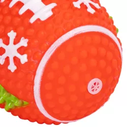 Winylowa piłka do rugby dla psa z piszczkiem - 11cm - 8719138144419