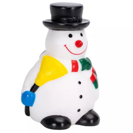 Winylowa zabawka dla psa bałwanek z piszczkiem - 11cm - 8719138144433