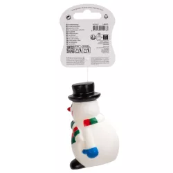 Winylowa zabawka dla psa bałwanek z piszczkiem - 11cm - 8719138144433