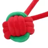 Zabawka dla psa z liny z kulką i pętlą - 24cm - 8719138144532