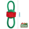 Zabawka dla psa z liny podwójna pętla i kulka - 23cm - 8719138144563
