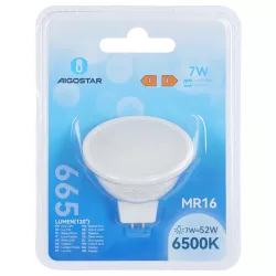Żarówka reflektorek LED MR16 7W/AC/DC12V zimna 6500K 665lm 100° - 8433325223656