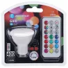 Żarówka reflektorek LED GU10 4.8W RGB+3000K kolorowa i ciepła z pilotem - 8433325418434
